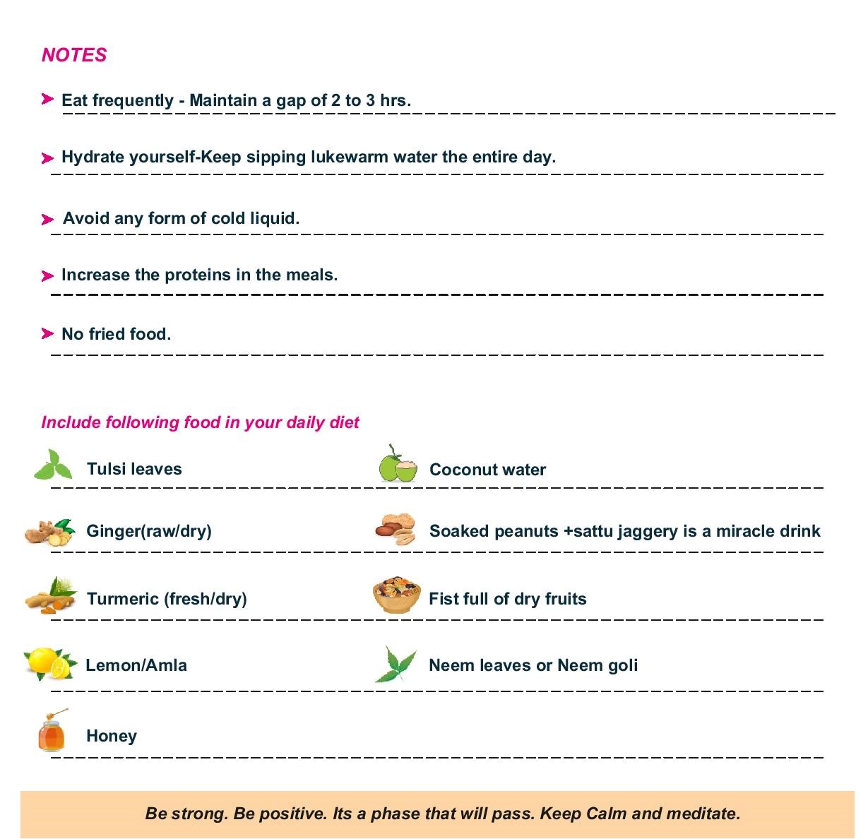 diet for covid patients